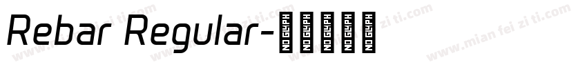 Rebar Regular字体转换